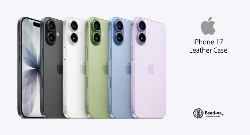 手帳型 iPhone 17用レザーケース