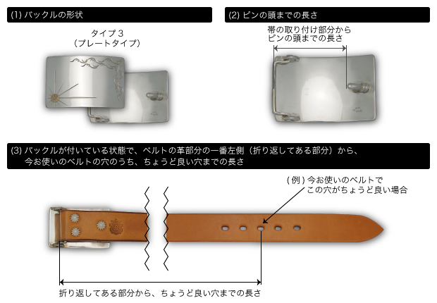 ベルトサイズオーダータイプ3