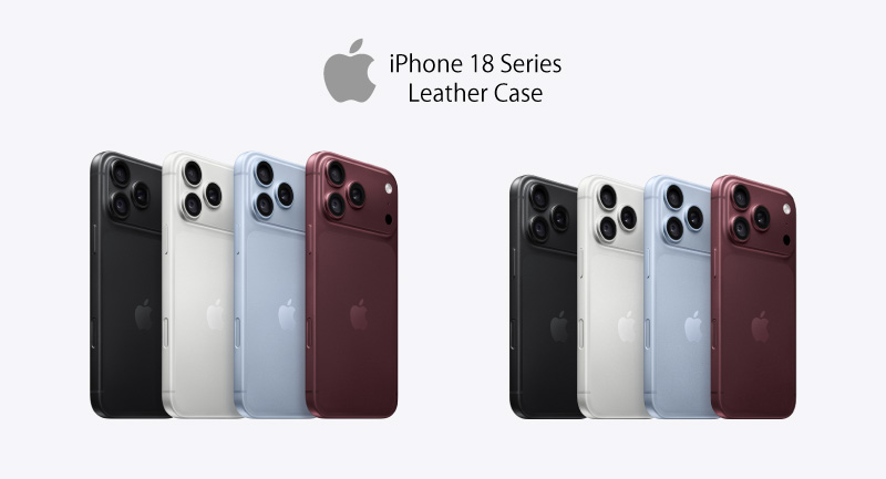 手帳型 iPhone 18シリーズ レザーケース